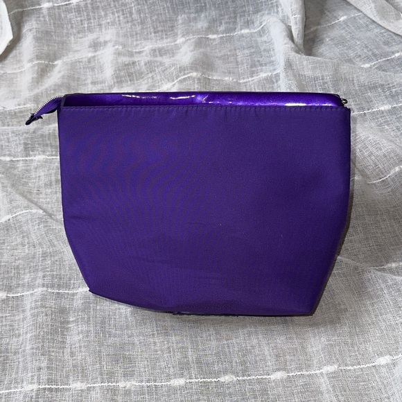 Lancôme Paris Eiffel Tower Purple Cosmetic Makeup Bag NWOT Stunning Quality - Picture 5 of 9